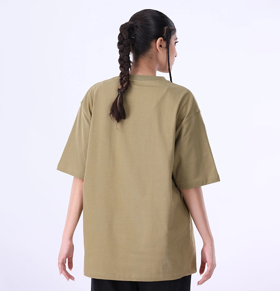 Oversized T-Shirt Give Olive