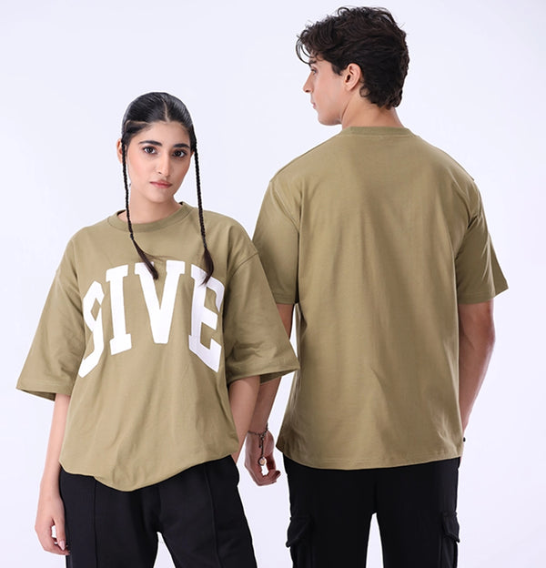 Oversized T-Shirt Give Olive