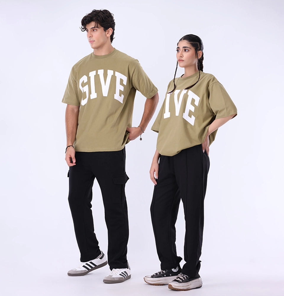 Oversized T-Shirt Give Olive
